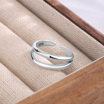 Silver Bridal Ring Set