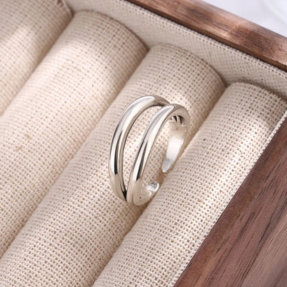 Silver Bridal Ring Set