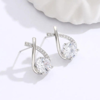 Trendy Cross Stud Earrings