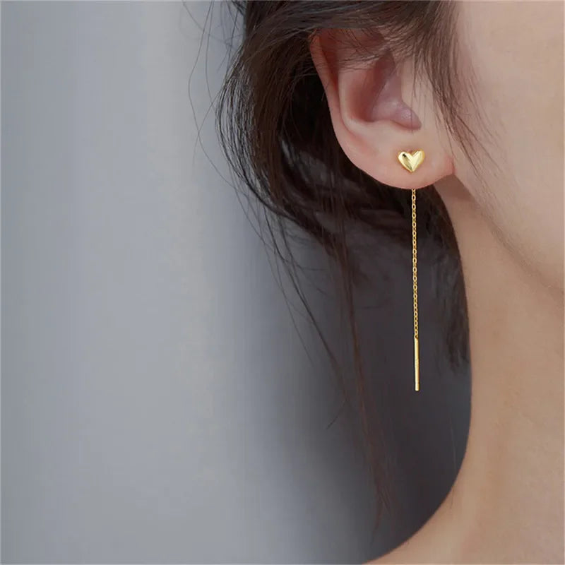 Heart Tassel Earrings