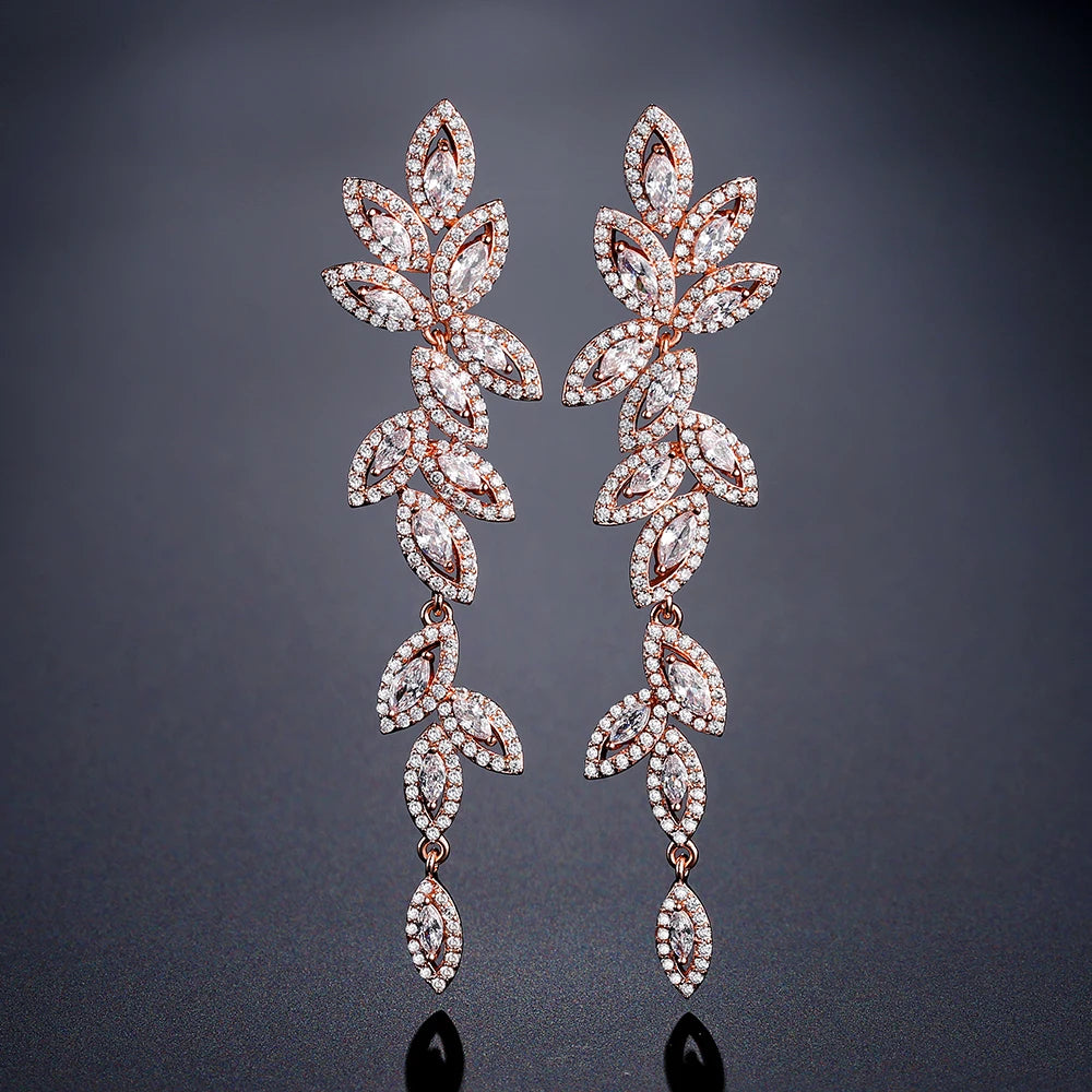 Zirconia Drop Earrings